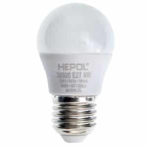 Bec LED LOHUIS, forma sferica, E27, 4W, 25000 ore, 4000K