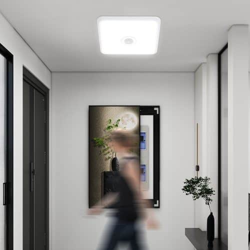 Aplica LED patrata cu senzor HEPOL, aparent/PT, 20W, lumina rece