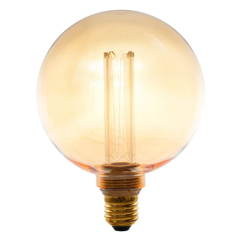 Bec LED decorativ G125 AMBER, 3.5W, dimabil, E27, 120 lm, 1800K