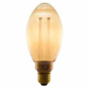 Bec LED decorativ B75 AMBER, 3.5W, dimabil, E27, 120 lm, 1800K