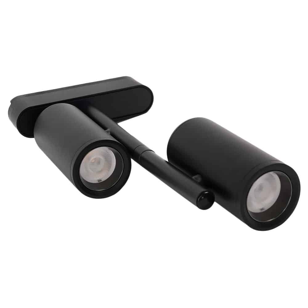 Spot dublu asimetric LED pentru sina magnetica slim, 16W, 48Vdc, 1120 lm, 4000K, 16PST-G1